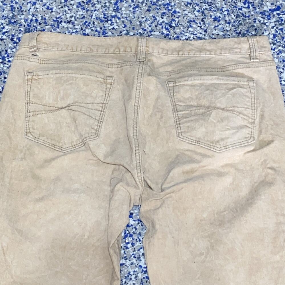 Ann Taylor LOFT Low Rise Modern Boot Tan Khaki Corduroy‎ Pants Women’s Size 12P - Picture 4 of 9